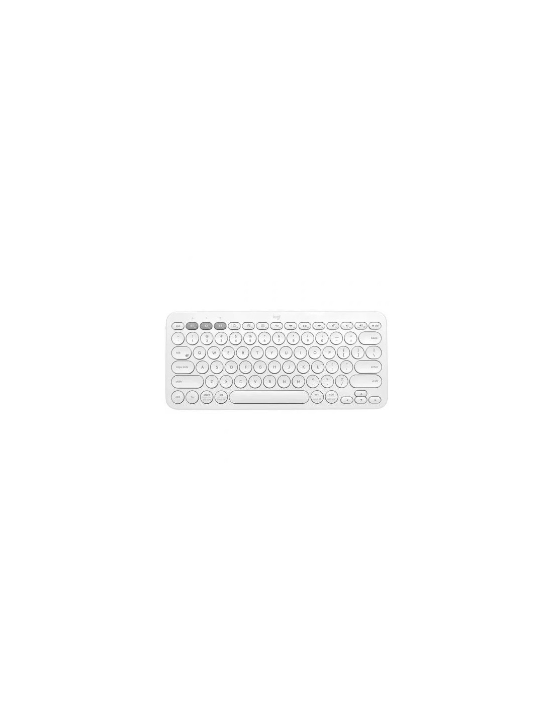 Teclado Compacto Inalámbrico por Bluetooth Logitech K380/ Blanco