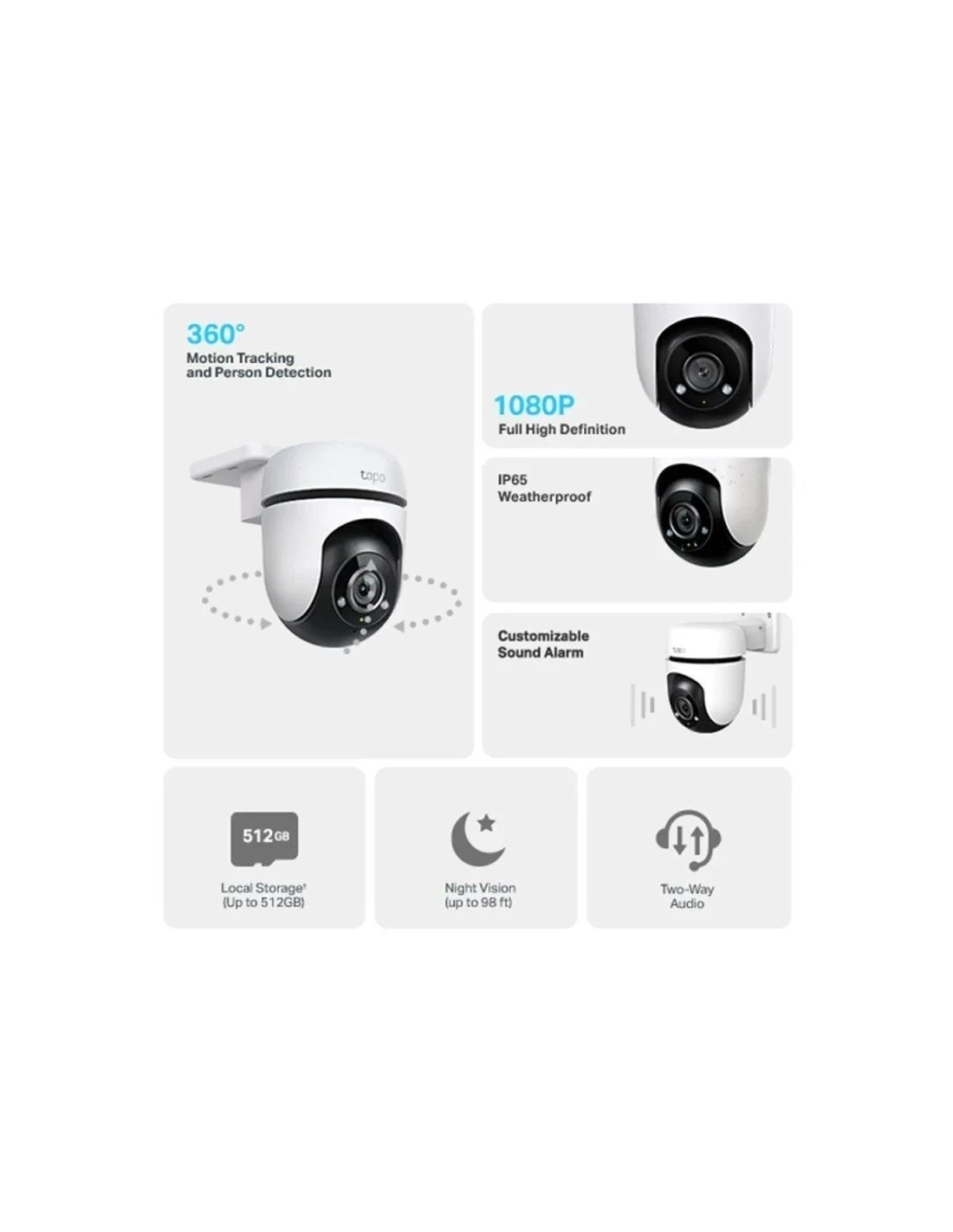 Cámara de Videovigilancia TP-Link Tapo C500/ Visión Nocturna/ Control desde APP