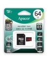 Tarjeta de Memoria Apacer 64GB XC UHS 1 con Adaptador/ Clase 10/ 85MBs
