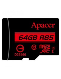 Tarjeta de Memoria Apacer 64GB XC UHS 1 con Adaptador/ Clase 10/ 85MBs 2