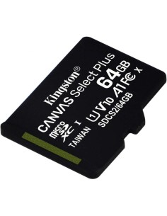Tarjeta de Memoria Kingston CANVAS Select Plus 64GB microSD XC/ Clase 10/ 100MBs 2