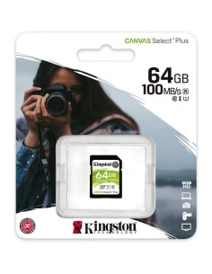 Tarjeta de Memoria Kingston CANVAS Select Plus 64GB SD XC/ Clase 10/ 100MBs 2