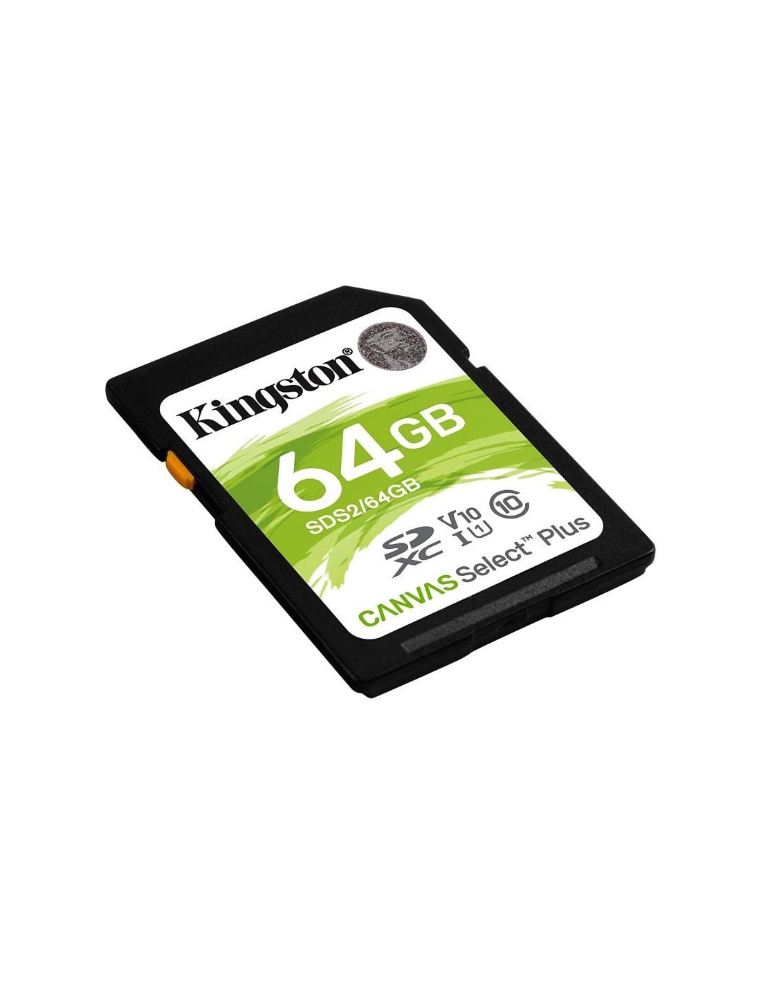 Tarjeta de Memoria Kingston CANVAS Select Plus 64GB SD XC/ Clase 10/ 100MBs