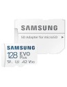Tarjeta de Memoria Samsung EVO Plus 2021 128GB microSD XC con Adaptador/ Clase 10/ 130MBs