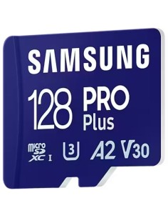 Tarjeta de Memoria Samsung PRO Plus 2023 128GB microSD XC/ Clase 10/ 180MBs 2
