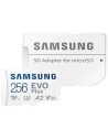 Tarjeta de Memoria Samsung EVO Plus 2021 256GB microSD XC con Adaptador/ Clase 10/ 130MBs