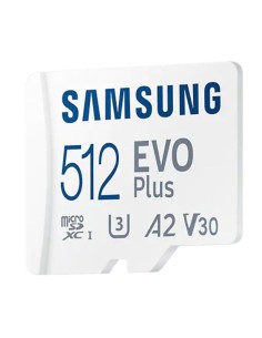 Tarjeta de Memoria Samsung EVO Plus 2021 512GB microSD XC con Adaptador/ Clase 10/ 130MBs 2
