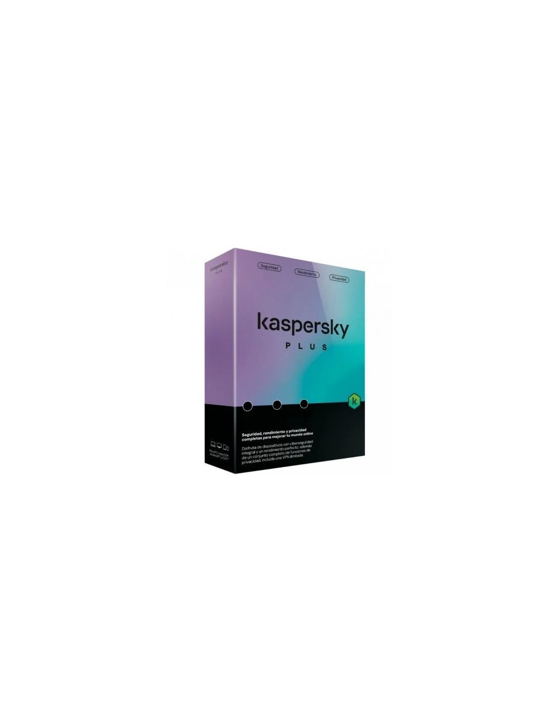 Antivirus Kaspersky Plus/ 3 Dispositivos/ 1 Año