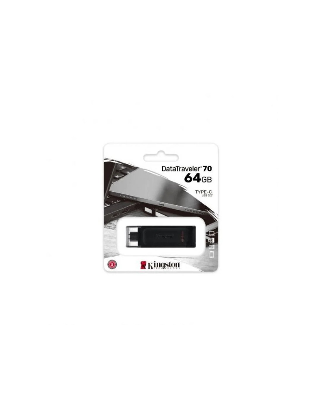 Pendrive 64GB/128GB Kingston DataTraveler 70 USB Tipo-C