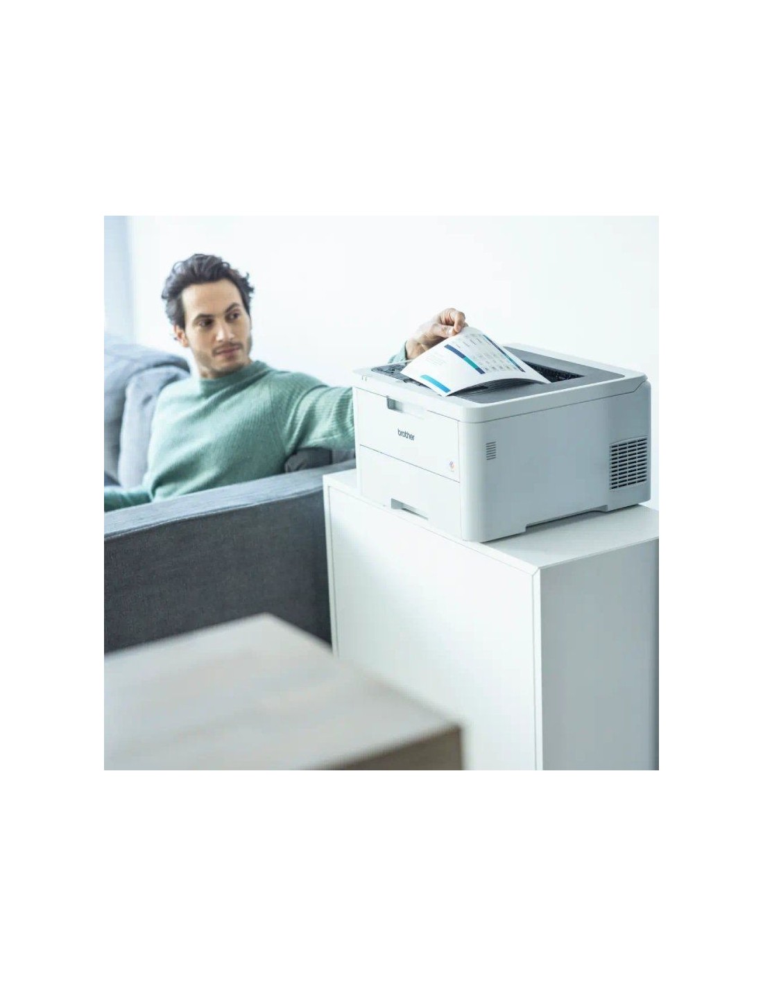 Impresora Láser LED Color Brother HL-L3240CDW WiFi/ Dúplex/ Blanca