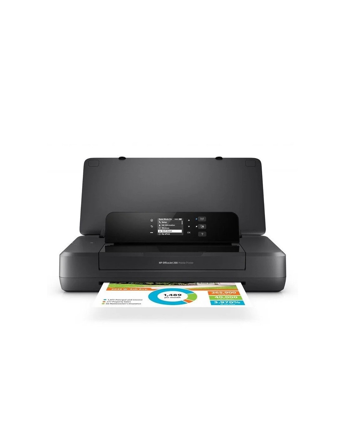 Impresora Portátil HP Officejet 200 WiFi/ Negra