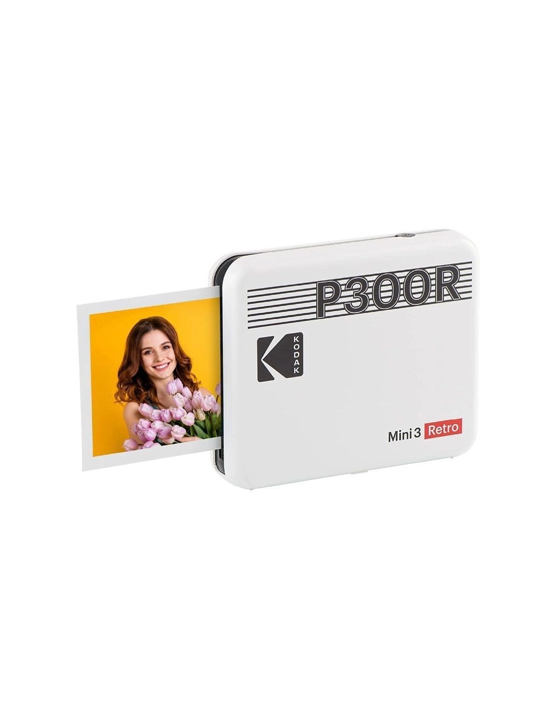 Impresora Portátil Fotográfica Kodak Mini 3 Retro/ Tamaño Foto 76.2x76.2mm/ Incluye 2x Papel Fotográfico