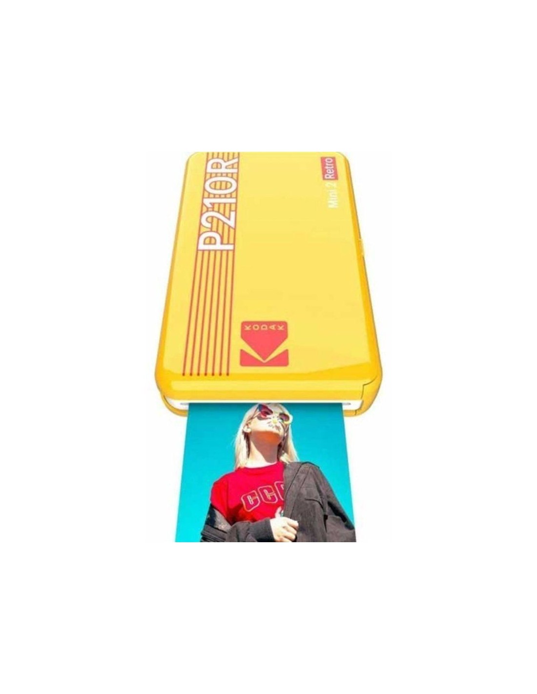 Impresora Portátil Fotográfica Kodak Mini 2 Retro/ Tamaño Foto 53.3x86.3mm/ Incluye 2x Papel Fotográfico
