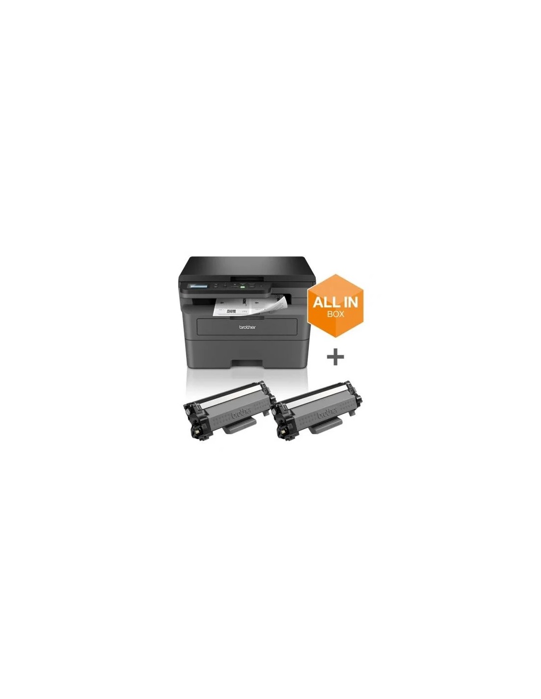 Multifunción Láser Monocromo Brother DCP-L2627DWXL WiFi/ Dúplex/ Pack impresora + consumibles XL/ Negra
