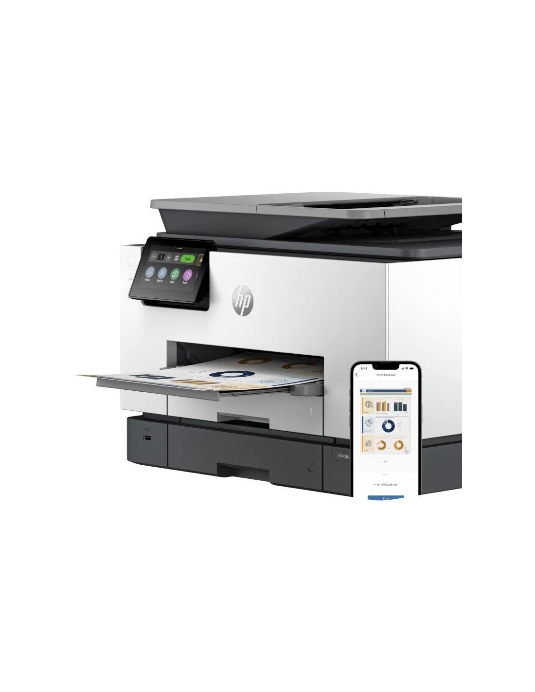 Multifunción HP Officejet Pro 9130b WiFi/ Fax/ Dúplex/ ADF/ Blanca
