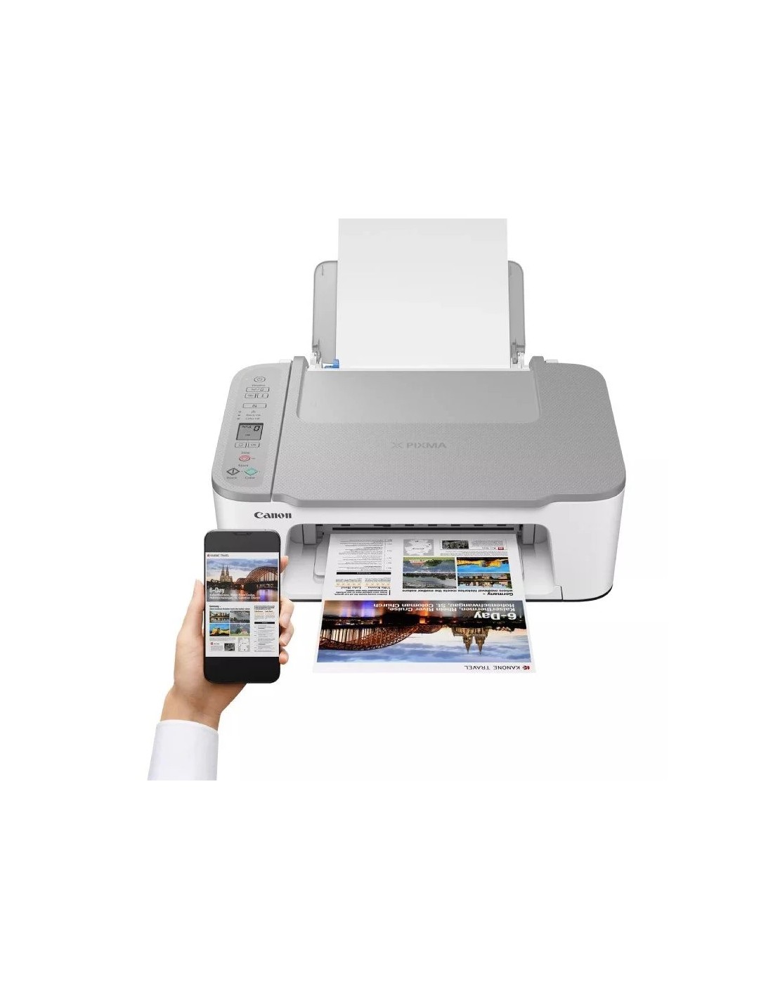 Multifunción Fotográfica Canon PIXMA TS3451 WiFi/ Blanca