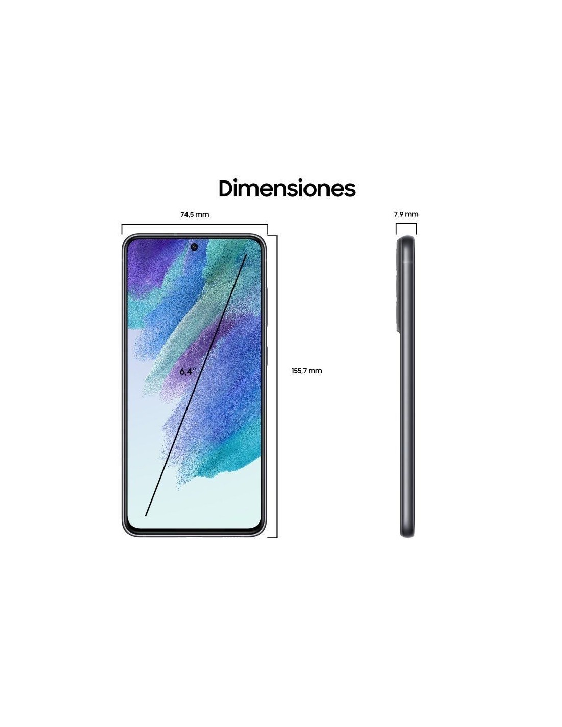 Samsung Galaxy S21 FE 6GB/ 128GB/ 6.4"/ 5G/ Gris Grafito