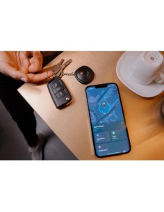Localizador Verbatim My Finder Bluetooth Tracker MYF-02 compatible con Apple/ Incluye Llavero y Pila/ Negro y Blanco/ Pack de 2 2