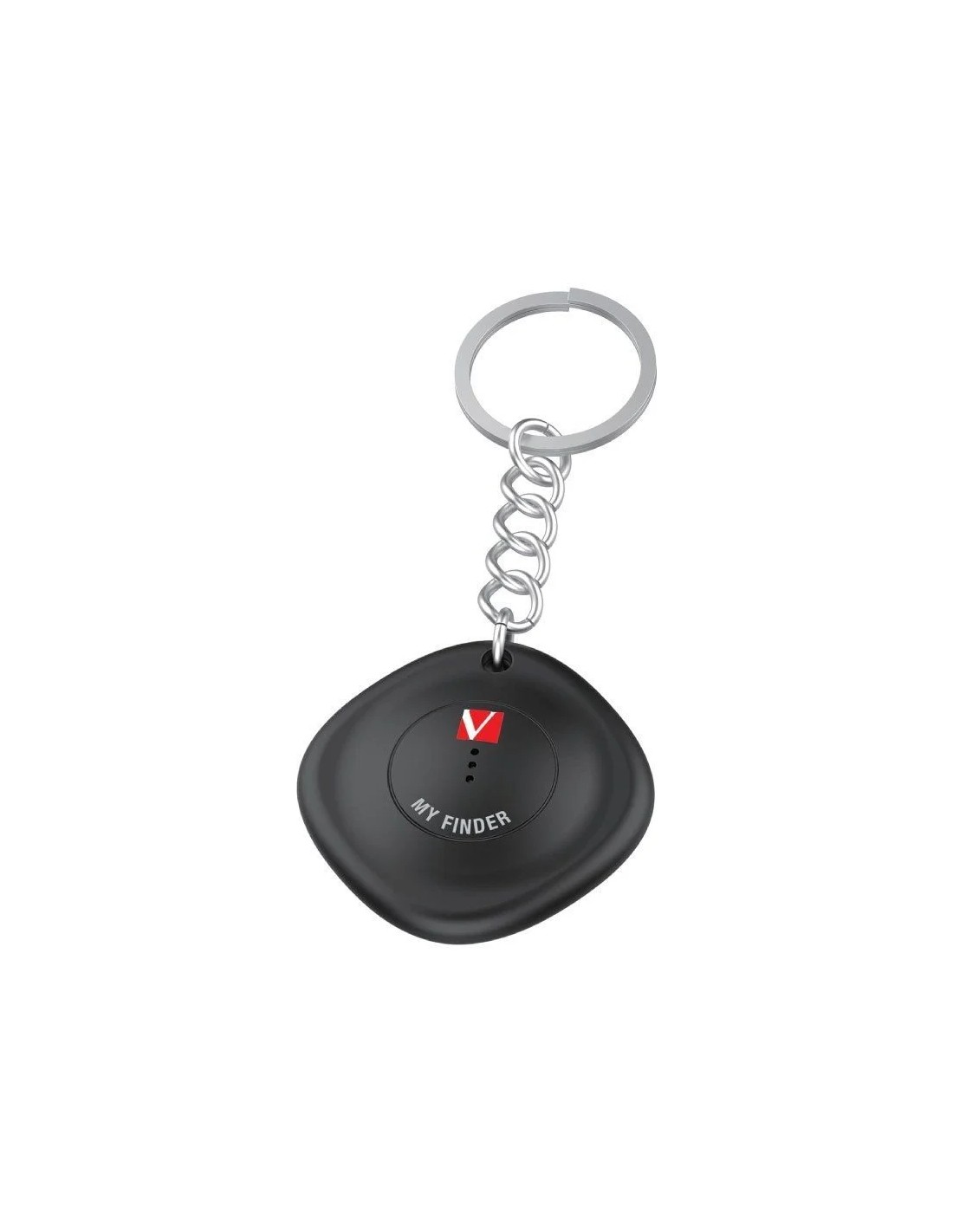 Localizador Verbatim My Finder Bluetooth Tracker MYF-02 compatible con Apple/ Incluye Llavero y Pila/ Negro y Blanco/ Pack de 2