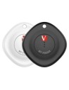 Localizador Verbatim My Finder Bluetooth Tracker MYF-02 compatible con Apple/ Incluye Llavero y Pila/ Negro y Blanco/ Pack de 2