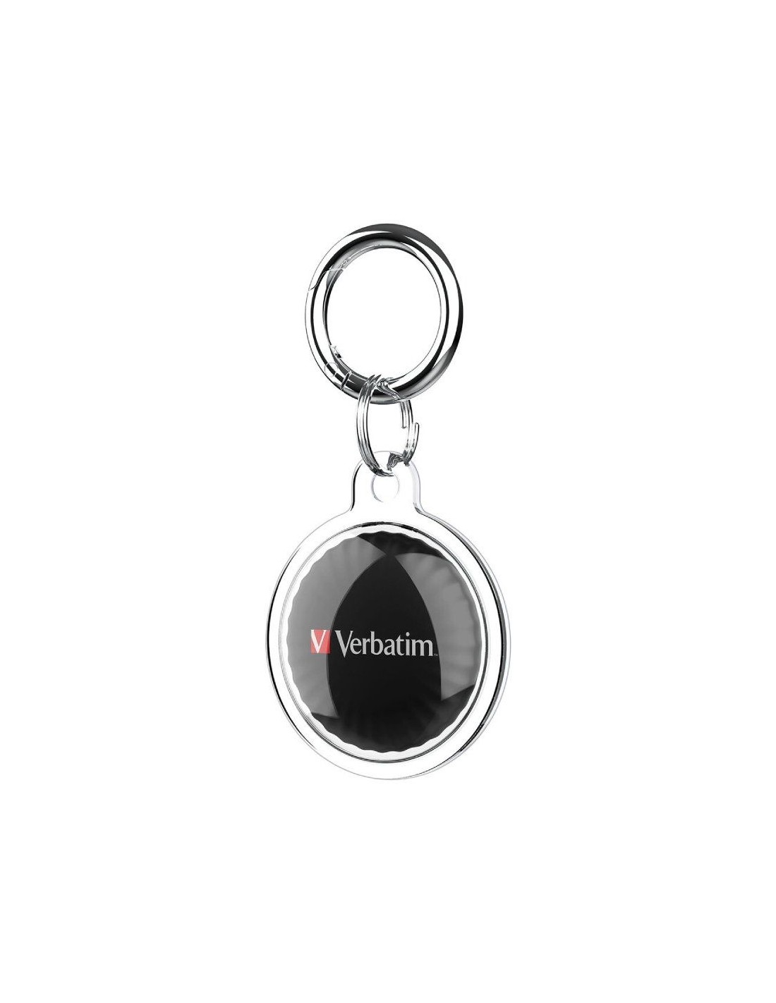 Localizador Verbatim My Finder Coin Bluetooth Tracker MYFC-01B compatible con Apple/ Incluye Llavero y Pila/ Negro