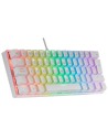 Teclado Gaming Mecánico Mars Gaming MK60WBRES/ Switch Marrón/Azul