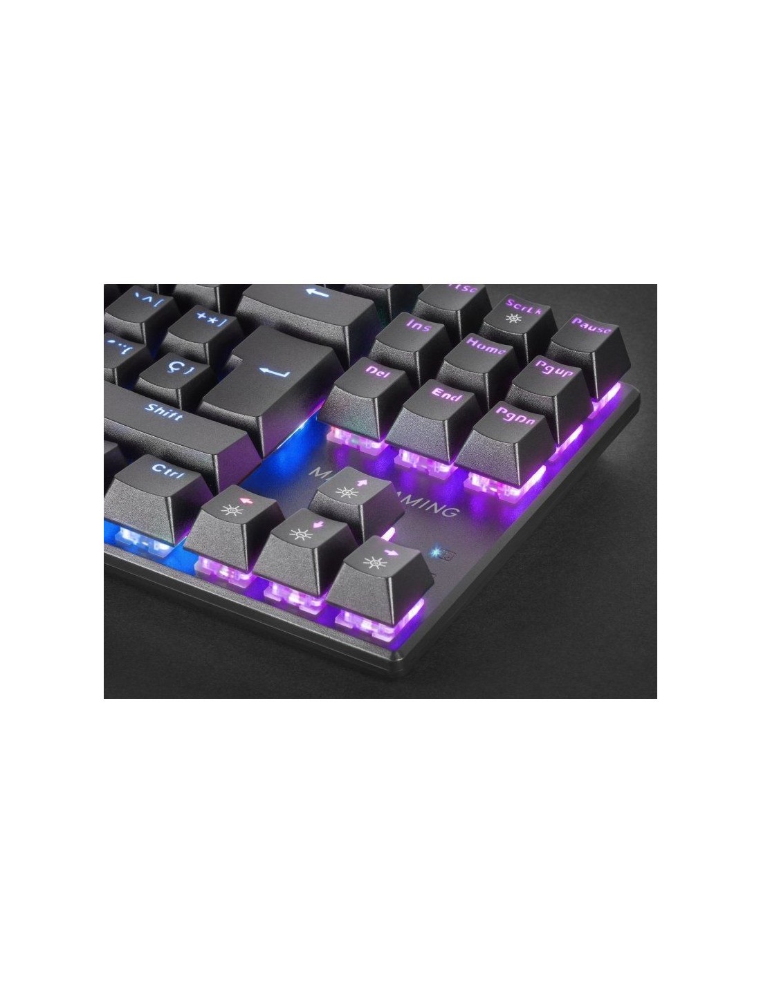 Teclado Gaming Mecánico Mars Gaming MK80BES/ Switch Azul/Marrón