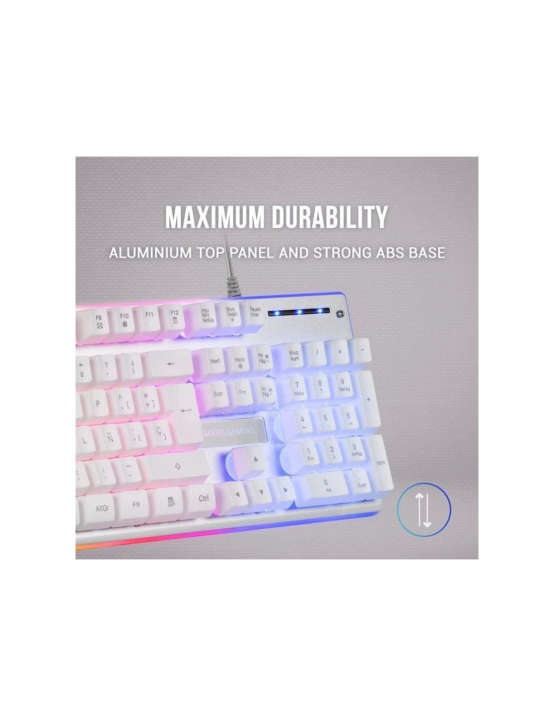 Teclado Gaming SemiMecánico Mars Gaming MK220ES