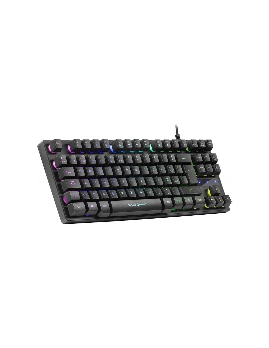 Teclado en portugués Gaming SemiMecánico Mars Gaming MKTKLPT