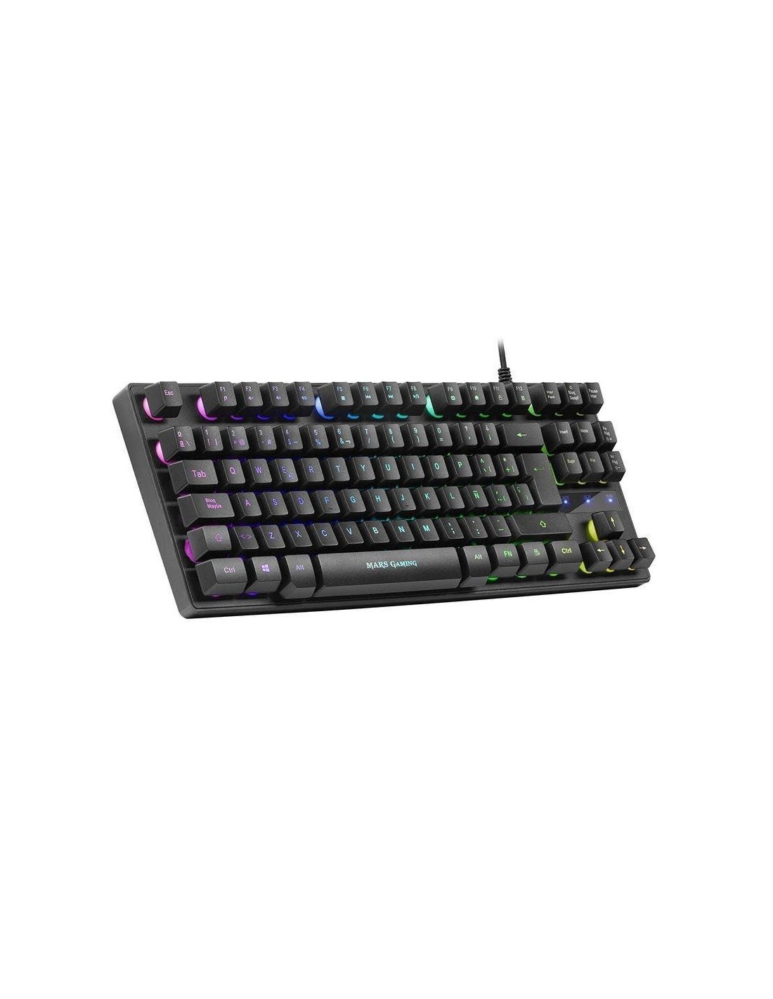 Teclado Gaming SemiMecánico Mars Gaming MKTKLES