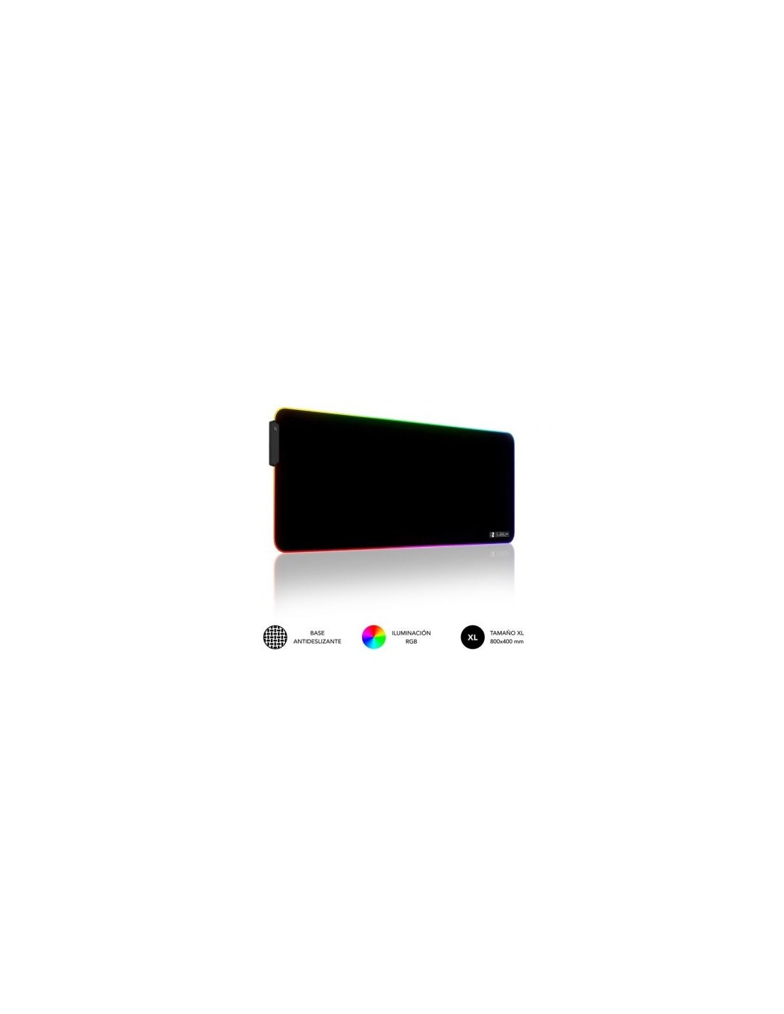 Alfombrilla Subblim MP-02RGB01 LED RGB XL/ 800 x 300 x 4 mm