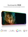 Alfombrilla Subblim SUBMP-02RGB10 LED RGB Lion XL/ 800 x 300 x 4 mm