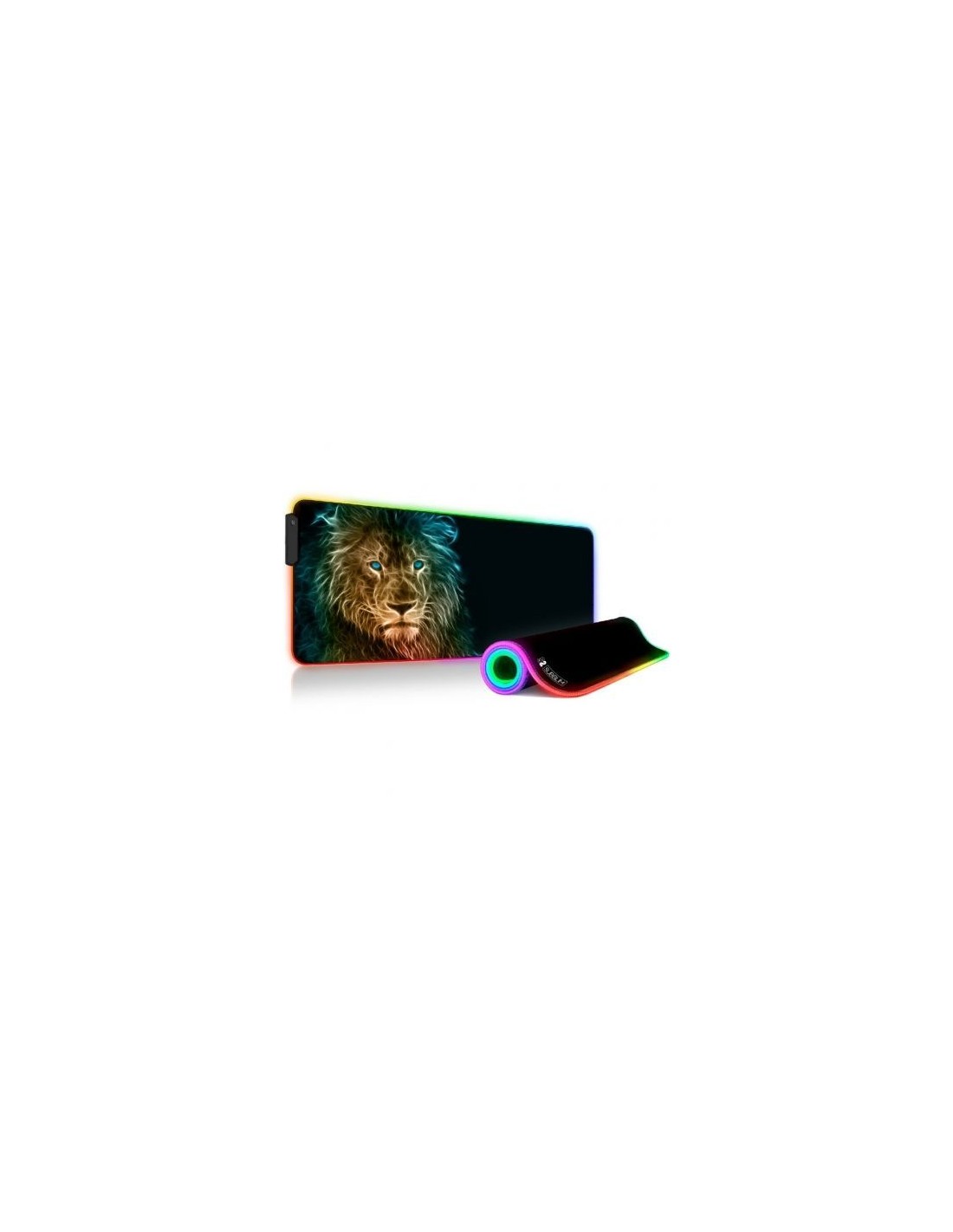 Alfombrilla Subblim SUBMP-02RGB10 LED RGB Lion XL/ 800 x 300 x 4 mm