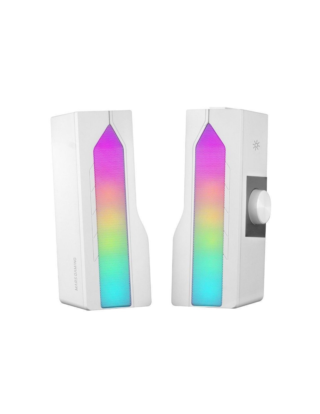 Altavoces - Barra de Sonido con Bluetooth Mars Gaming MSDUO/ 15W/ 2.0/ Blancos
