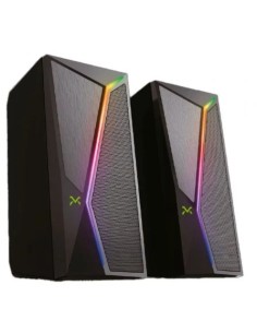 Altavoces Droxio Siren RGB/ 2.0/ Negros