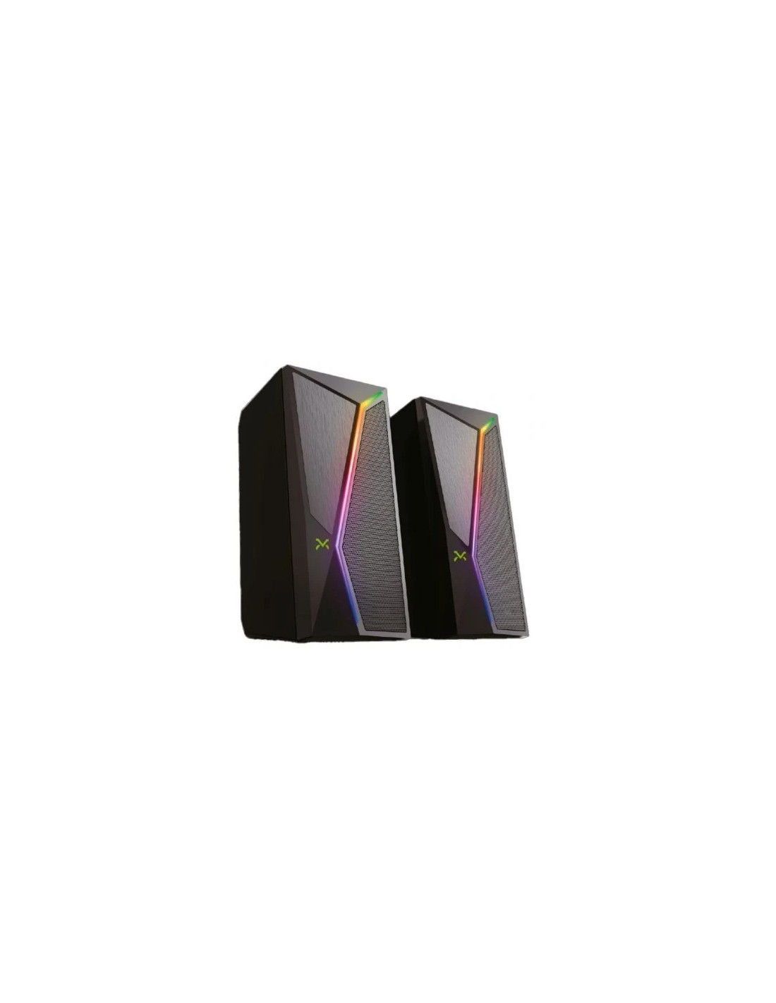 Altavoces Droxio Siren RGB/ 2.0/ Negros