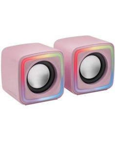 Altavoces Mars Gaming MSCUBE/ 8W/ 2.0/ Rosas