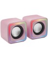 Altavoces Mars Gaming MSCUBE/ 8W/ 2.0/ Rosas