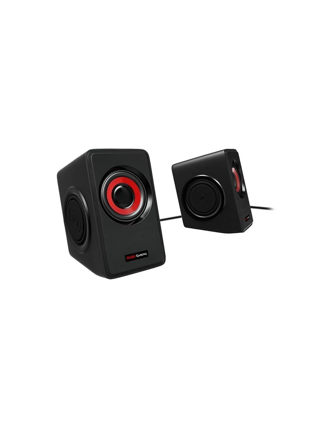 Altavoces Mars Gaming MS1/ 10W/ 2.0/ Rojos