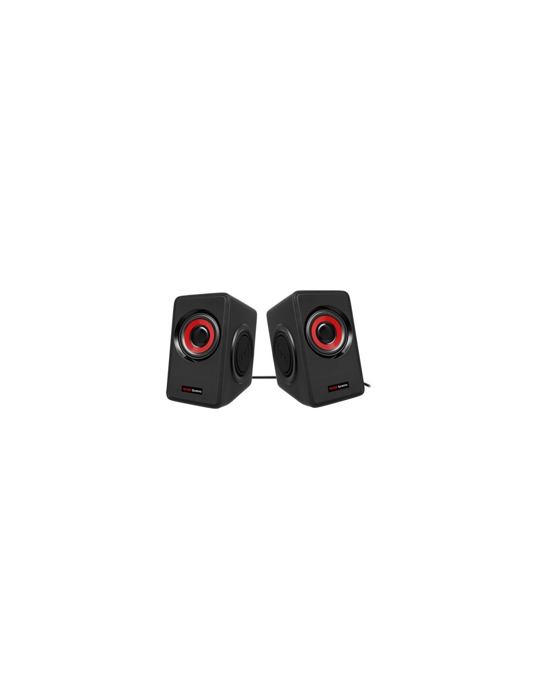Altavoces Mars Gaming MS1/ 10W/ 2.0/ Rojos