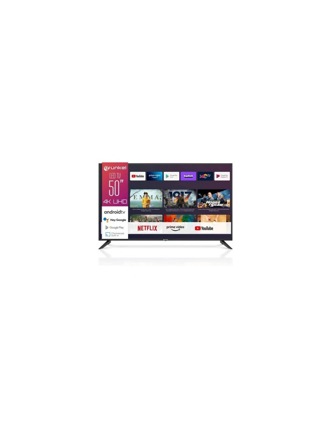Televisor Grunkel LED-5022GOO 50"/ Ultra HD 4K/ Smart TV/ WiFi
