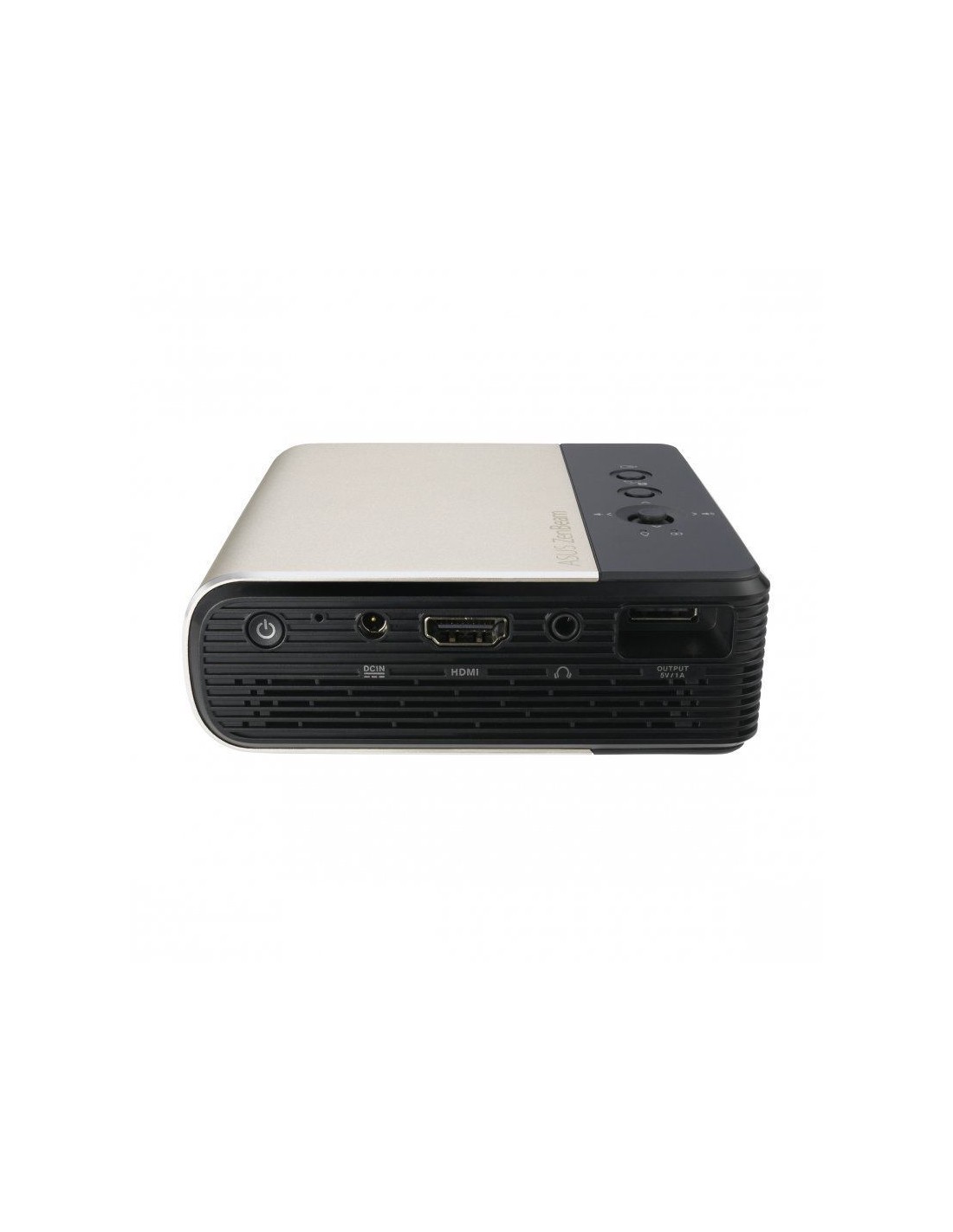 Proyector Portátil Asus ZenBeam E2/ 300 Lúmenes/ WVGA/ HDMI/ WiFi/ Negro y Dorado