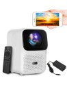 Proyector Portátil Wanbo T4/ 450 Lúmenes/ Full HD/ HDMI/ Bluetooth/ WiFi/ Blanco