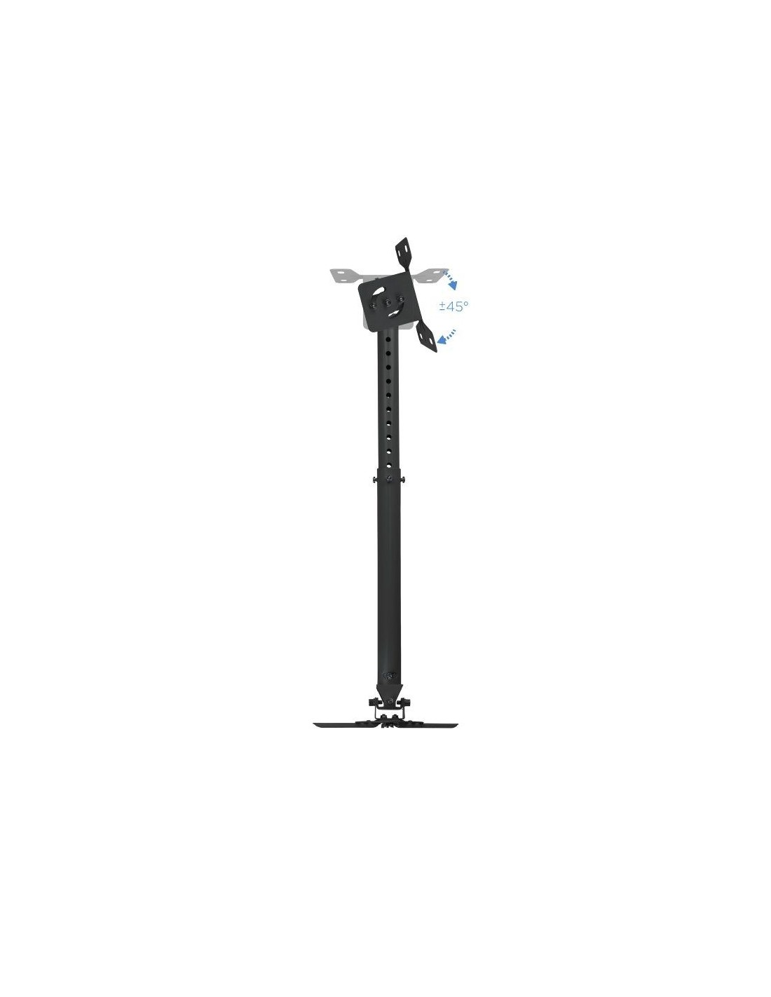 Soporte de Techo para Proyector TooQ PJ3030TN-B/ Inclinable-Giratorio-Nivelable/ hasta 20kg