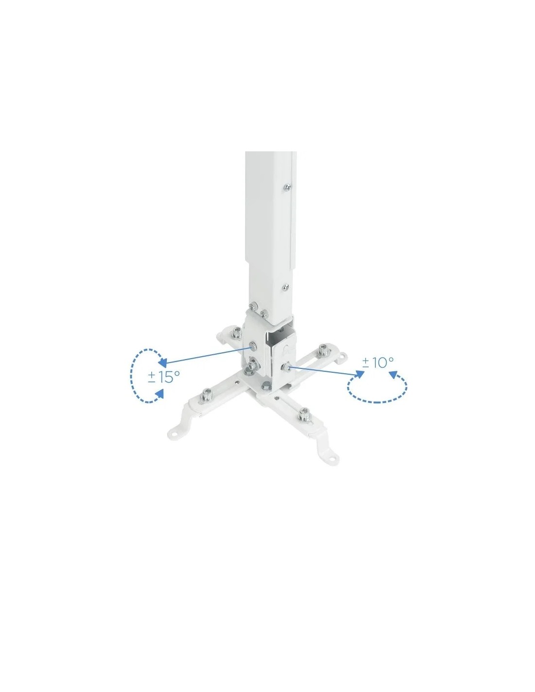 Soporte de Techo para Proyector TooQ PJ2012T/ Inclinable/ hasta 20kg