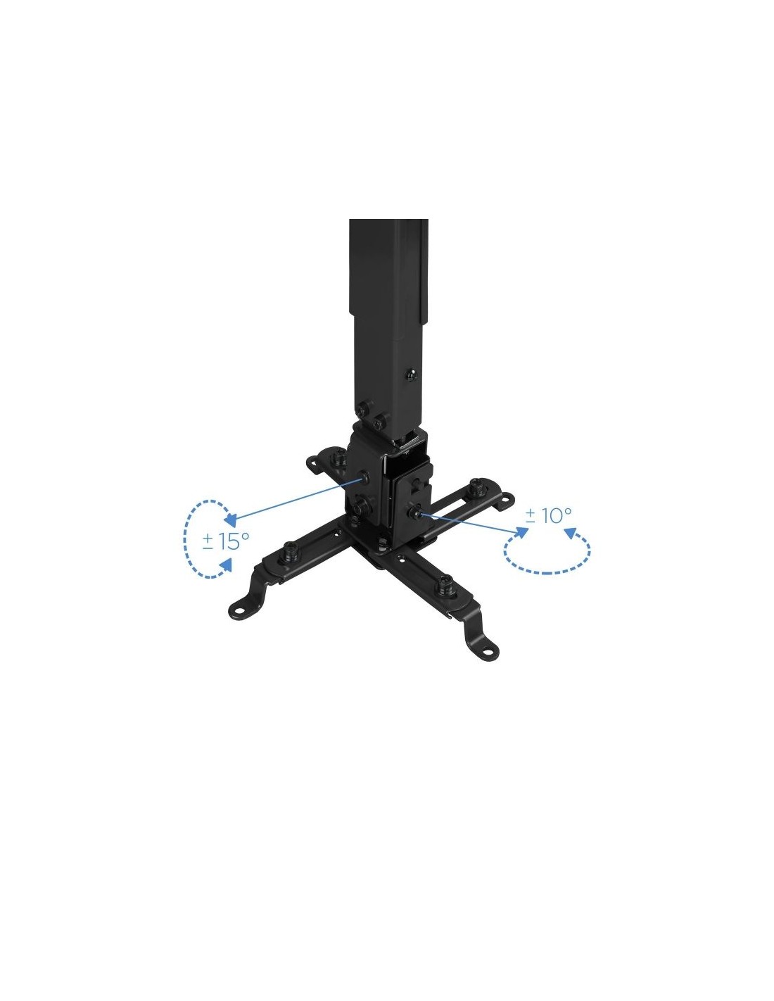 Soporte de Techo para Proyector TooQ PJ2012T/ Inclinable/ hasta 20kg