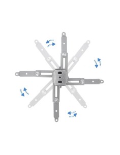 Soporte de Techo para Proyector TooQ PJ2012T-S/ Inclinable-Nivelable/ hasta 20kg 2