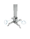 Soporte de Techo para Proyector TooQ PJ2012T-S/ Inclinable-Nivelable/ hasta 20kg