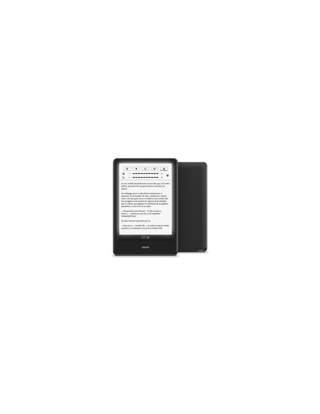 Libro Electrónico SPC Dickens Light Pro/ 6"/ Tinta Electrónica/ Negro