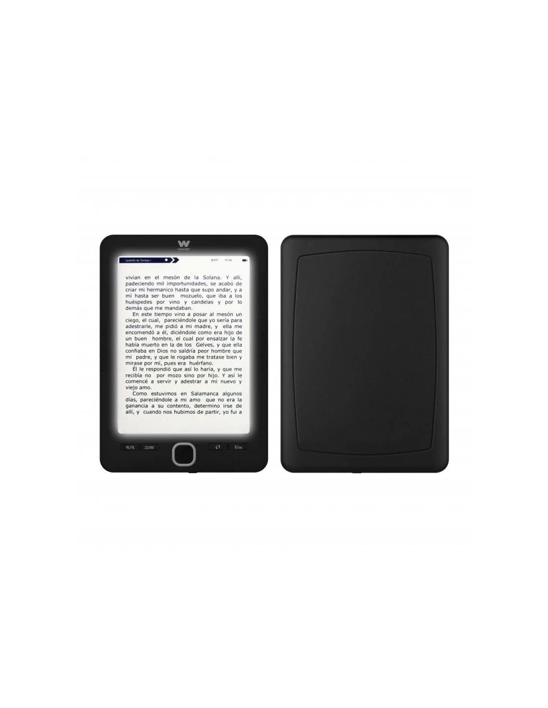 Libro Electrónico Ebook Woxter Scriba 195 Paperlight Black/ 6"/ Tinta Electrónica/ Negro